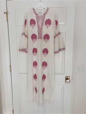 ASHA by ASHLEY McCORMICK POMEGRANATE MEDALLION KAFTAN XS